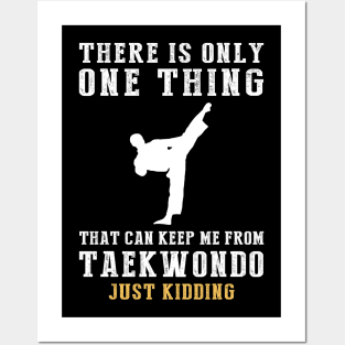 Kicking and Giggles - Unleash the Taekwondo Humor! Posters and Art